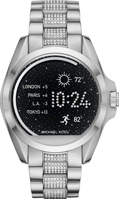 michael kors bradshaw smartwatch silver damen|Michael Kors smartwatch sale.